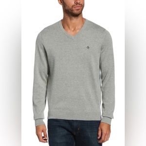 Original Penguin cashmere blend lightweight V neck sweater